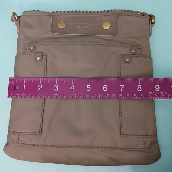 Marc By Marc Jacobs Nylon Crossbody Bag with Utilitarian Design - Tan/Khaki - Picture 10 of 12